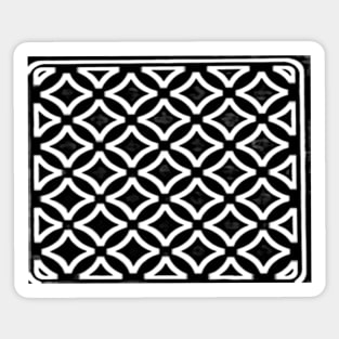 Celtic black and white weave Sticker